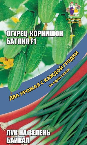 Набор овощей Огурец-корнишон + Лук на зелень
